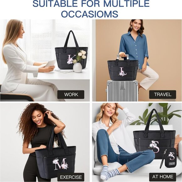 Ultra-Lightweight Personalized Tote for Women - Perfect Travel Companion - Picture 7 of 7